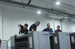 Apresentação da Impressora Speed Master Heidelberg 2 cores na IOA- Foto: Weslen Simplicio (2022)
