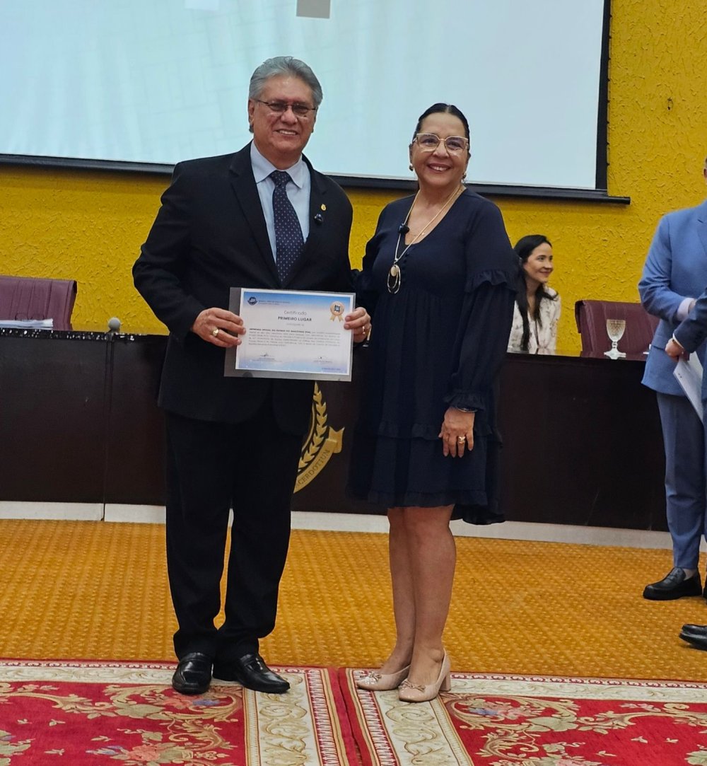Diretor Presidente João Ribeiro e Procuradora-Geral de Justiça Leda Mara